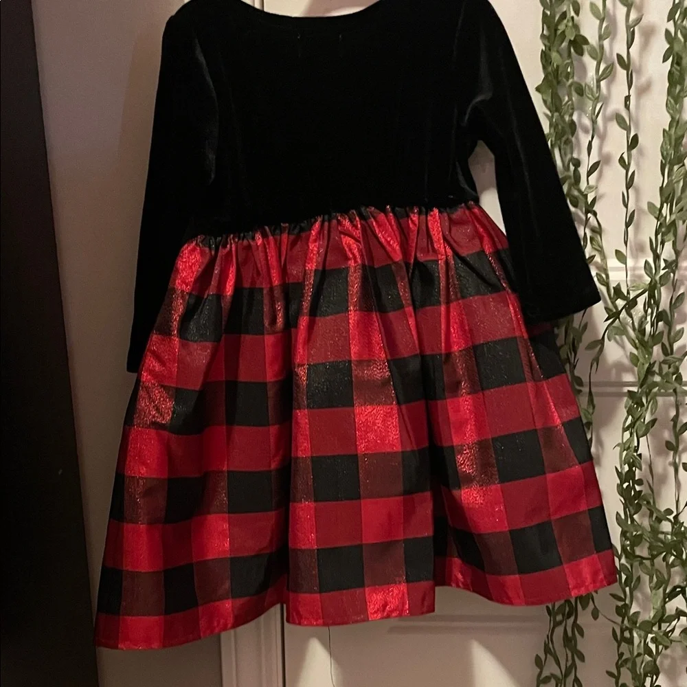 2/$40 Blueberi Boulevard Black and Plaid Dress - Picture 4 of 7